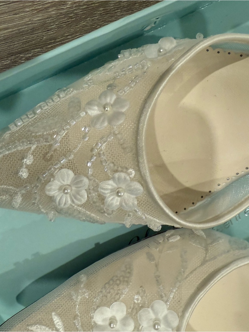 Bella Belle Women's Ivory Embroidered Pointed-Toe Ankle-Strap Heels - Picture 2 of 5